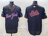 Men's New York Mets Team Big Logo Black 2025 Spring Training Stitched Jersey,baseball caps,new era cap wholesale,wholesale hats